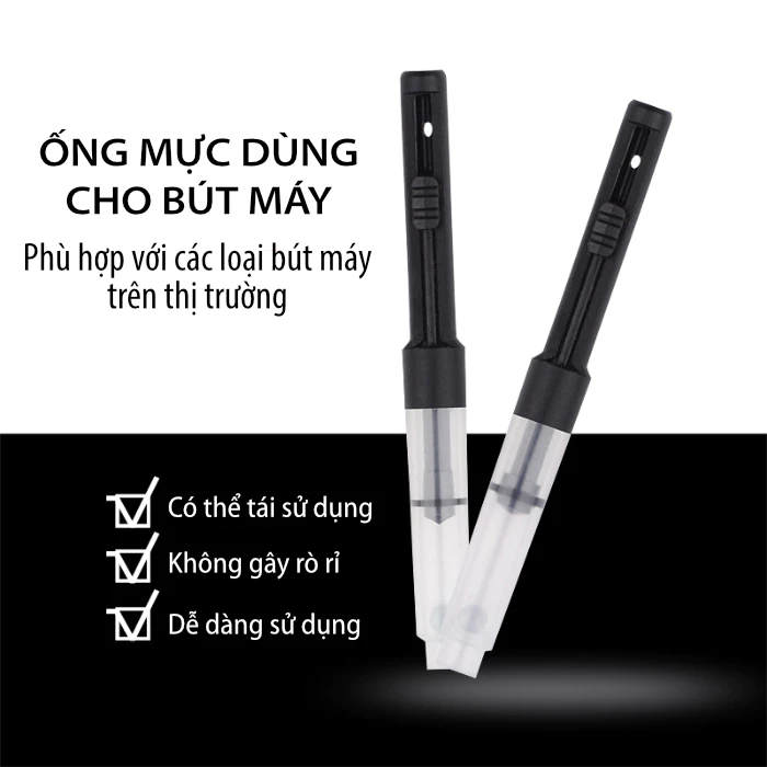 Ống Bơm Hút Mực 3.4mm Dùng Cho Bút Máy Ống Bơm Hút Mực 3.4mm Dùng Cho Bút Máy