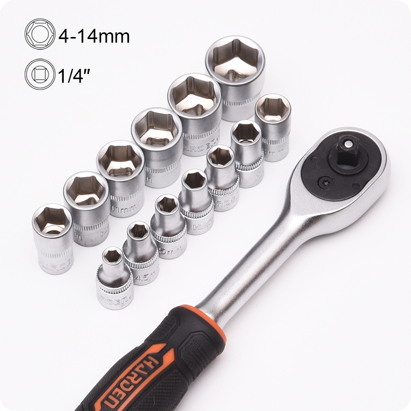 Bộ Tuýp 1/4” 46 Chi Tiết – Dụng Cụ Sửa Xe Đa Năng – CR-V Cao Cấp 510346 Harden VAT +8%