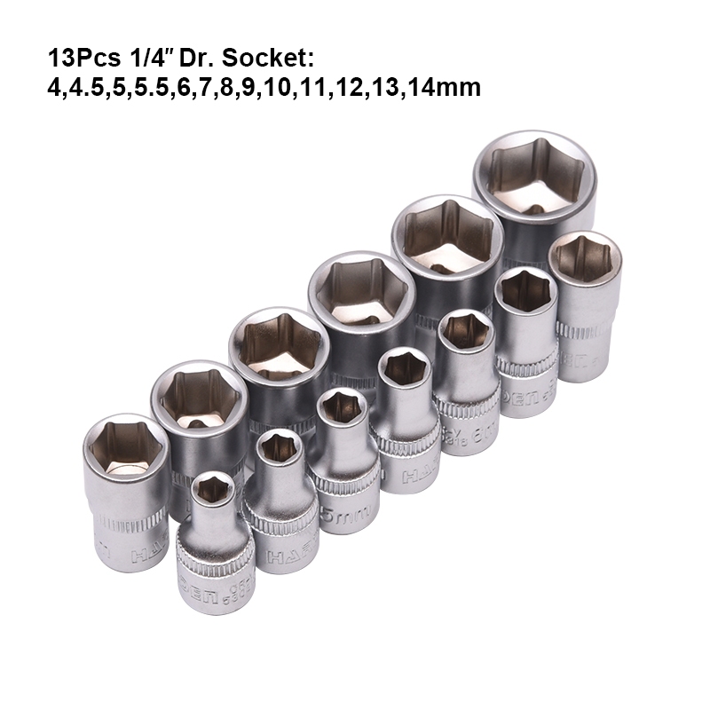 Bộ Tuýp 1/4” 46 Chi Tiết – Dụng Cụ Sửa Xe Đa Năng – CR-V Cao Cấp 510346 Harden VAT +8%