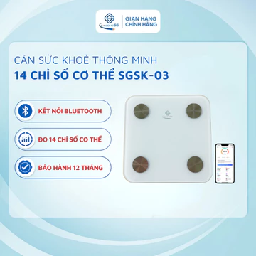 Cân sức khỏe điện tử SGSK-03 cân phân tích lượng mỡ đo 25 chỉ số cơ thể thông minh thương hiệu Cân Điện Tử Sài Gòn