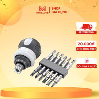 Tua Vít Đa Năng Tăng Đưa Tự Động, Tô Vít Lùn Bánh Cóc Đổi Đầu, Chỉnh Độ Dài, Thép CR-V Siêu Cứng