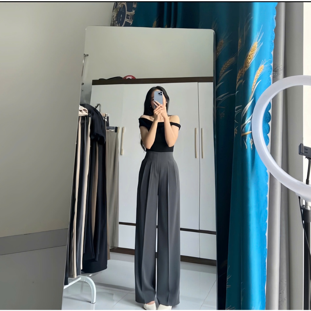 Quần Tây Ống Suông (Chất Gold Nhật) Mềm Mịn Lưng Cao Tôn Dáng Dài 97cm và 102cm - Mã 286 Pena House