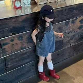 Quần yếm jean cho bé Batala Kids, QUẦN YẾM ĐÙI JEAN CÚC SƯỜN cho bé trai bé gái phong cách Hàn Quốc cho bé từ 10-25kg.