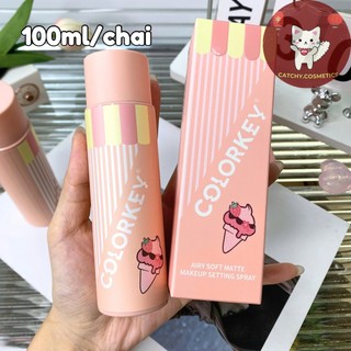 [COLORKEY] Xịt Khóa Makeup COLORKEY Vỏ Hồng Nâng Cấp Kiềm Dầu, Matte Makeup Setting Spray, 100ml