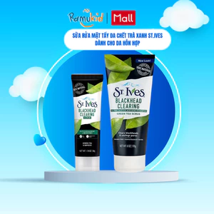 Sữa Rửa Mặt St.ives Tẩy Tế Bào Chết Trà Xanh 170g - giúp làm sạch dầu thừa, giảm mụn đầu đen