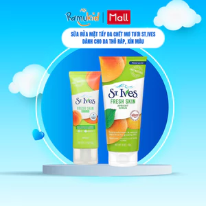 Sữa Rửa Mặt Tẩy Tế Bào Chết St.ives Hương Mơ Tươi 170g - giúp làm sạch dầu thừa, giảm mụn đầu đen