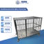 Chuồng chó mèo, thú cưng inox 40x60cm có bánh xe cửa chốt gài và khay lót chắc chắn