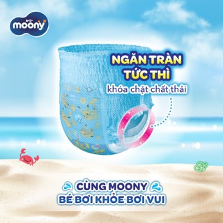 Combo 2 (6m) Tã/Bỉm quần bơi Moony bé trai/bé gái size L3/XL3 - nhập khẩu Nhật Bản