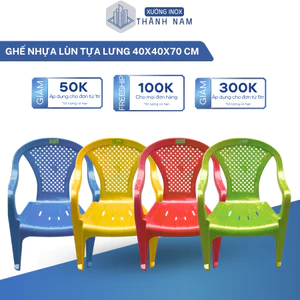 Ghế nhựa bành có tựa lưng ngồi ăn cơm, uống nước, ngồi bàn học cho gia đình, quán ăn
