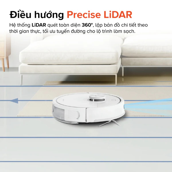 Robot hút bụi lau nhà Roborock Q7 Pro Max lực hút 13 000Pa, Thiết kế chống rối