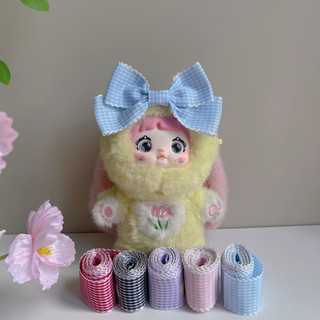 Kẹp nơ to caro handmade cho bé