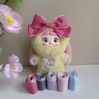 Kẹp nơ to caro handmade cho bé