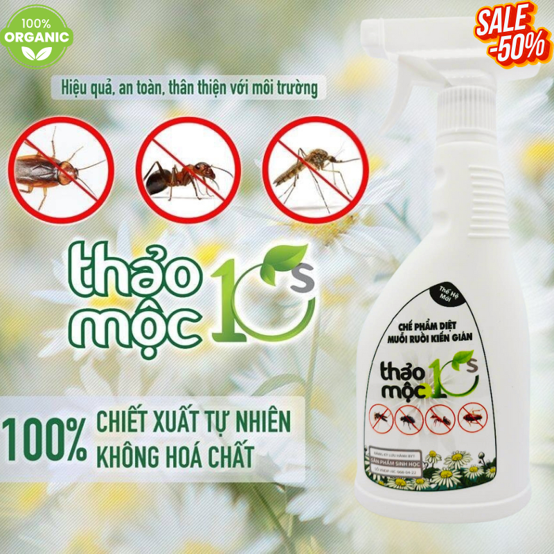 Chai Xịt Diệt Muỗi, Kiến, Gián Tận Gốc Sinh Học THẢO MỘC 10S – An Toàn ...