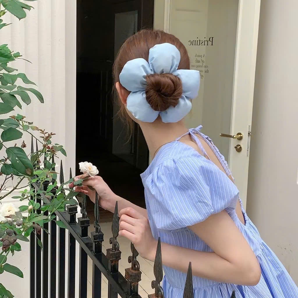 Dây buộc tóc hoa lớn Scrunchies Dây buộc tóc đuôi ngựa