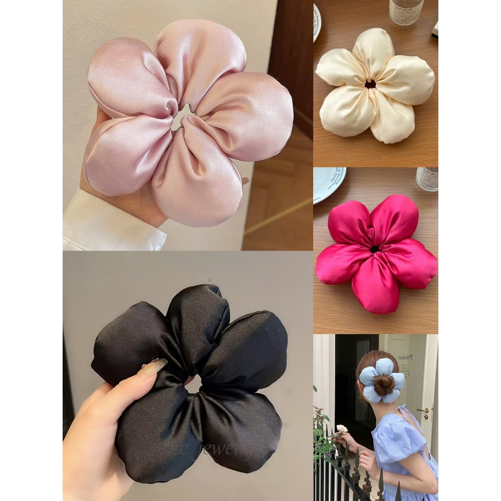 Dây buộc tóc hoa lớn Scrunchies Dây buộc tóc đuôi ngựa