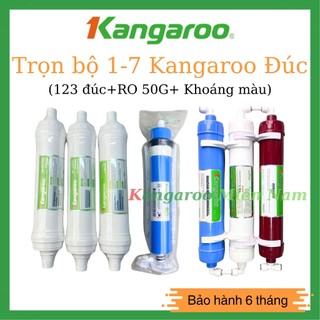 Trọn bộ Lõi Lọc Nước 1-7, 1-8, 1-9, 1-10 Chính Hãng Kangaroo (123 + RO 50G + Khoáng Chức Năng)