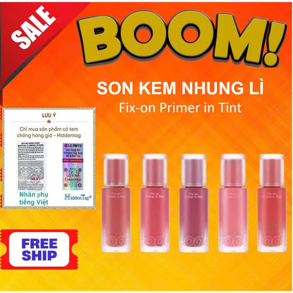 [Chính Hãng] Son kem lì bóng căng mọng bền màu Code Glokolor Fix-on ...