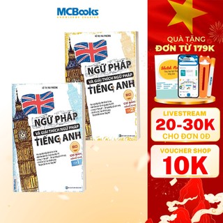 Sách - Combo Ngữ Pháp Và Giải Thích Ngữ Pháp Tiếng Anh Cơ Bản Và Nâng Cao 80/20 (Tập 1 + Tập 2)