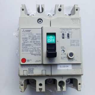 Aptomat chống giật 75A - 125A 3p 380v. 30-500mA MITSUBISHI-cb chống giật -attomat,cầu dao tự động 900g