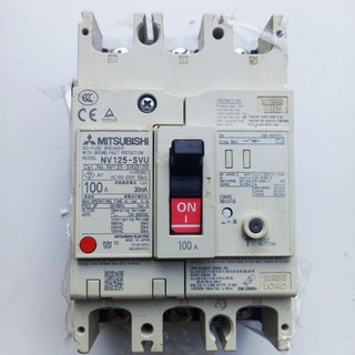Aptomat chống giật 75A - 125A 3p 380v. 30-500mA MITSUBISHI-cb chống giật -attomat,cầu dao tự động 900g
