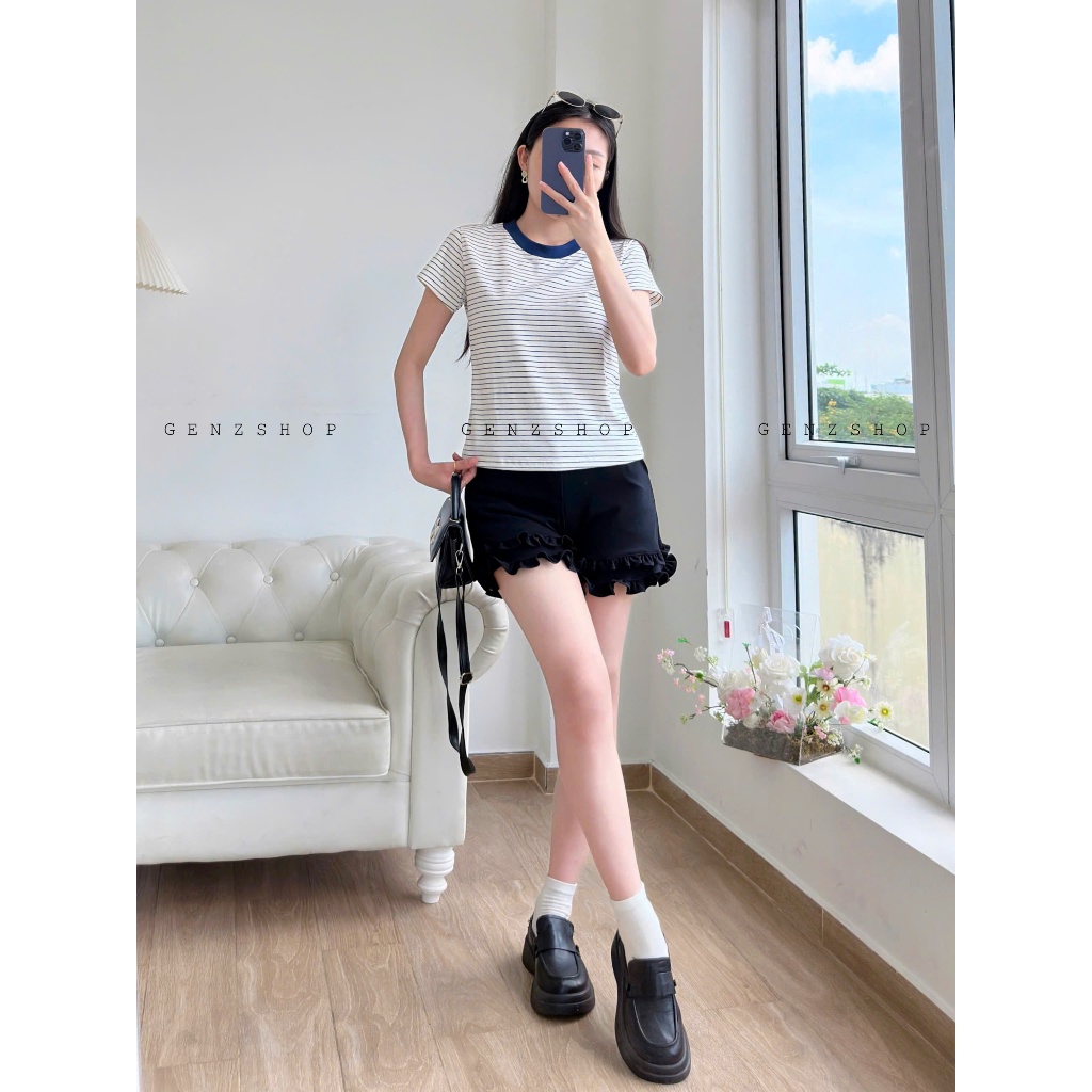 QUẦN SHORT NHÚN BÈO NỮ TÍNH TRENDING 2025