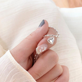 Vòng Tay Bạc Nữ PJN Kiểu Hàn Quốc Charm Trái Tim Vintage Nhẹ Nhàng Xinh Xắn - Phong Cách Nhẹ Nhàng, Tinh Tế VT33