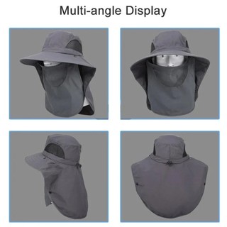 Full Face Cover Mũ Chống Nắng Mũ chống nắng mùa hè Chống tia cực tím Mũ câu cá ngoài trời dành cho nam nữ Chống