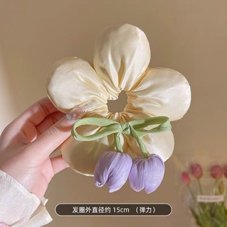[TIEMNHABOSUA] [MẪU MỚI] Scrunchies Cột tóc bông hoa CHẦN BÔNG vải lụa bóng Hàn Quốc Style dễ thương PHONG CÁCH