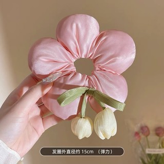 [TIEMNHABOSUA] [MẪU MỚI] Scrunchies Cột tóc bông hoa CHẦN BÔNG vải lụa bóng Hàn Quốc Style dễ thương PHONG CÁCH