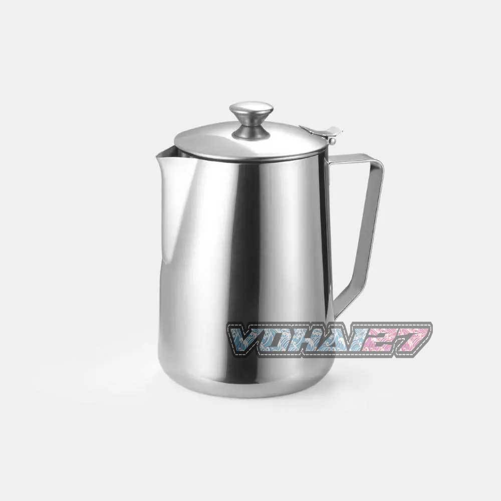 Bình đựng nước inox có nắp - Bình đựng nước trà, cà phê có nắp thiết kế inox loại 1L, 1L5, 2L
