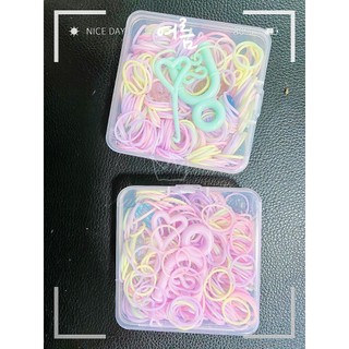 Sỉ khay 24 hộp chun tết vòng nhiều màu sắc dễ thương