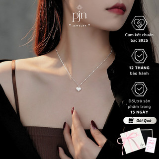 Dây Chuyền Nữ PJN Bạc 925 Mặt Hình Trái Tim Nhỏ Nhắn, Kiểu Dáng Tinh Tế – Thích Hợp Cho Nàng Dịu Dàng Nữ Tính VC15