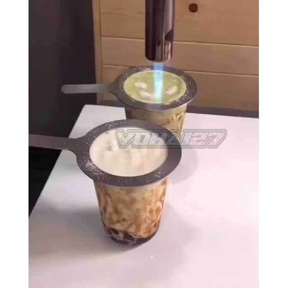 Vòng che thành ly nhựa để khò đường làm trà sữa nướng- Vòng khò gas