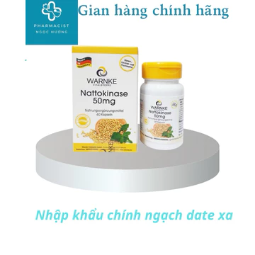 Viên Uống Hỗ Trợ Phòng Ngừa Đột Quỵ, Tai Biến Warnke Nattokinase 50mg Chính Hãng Đức 60 Viên