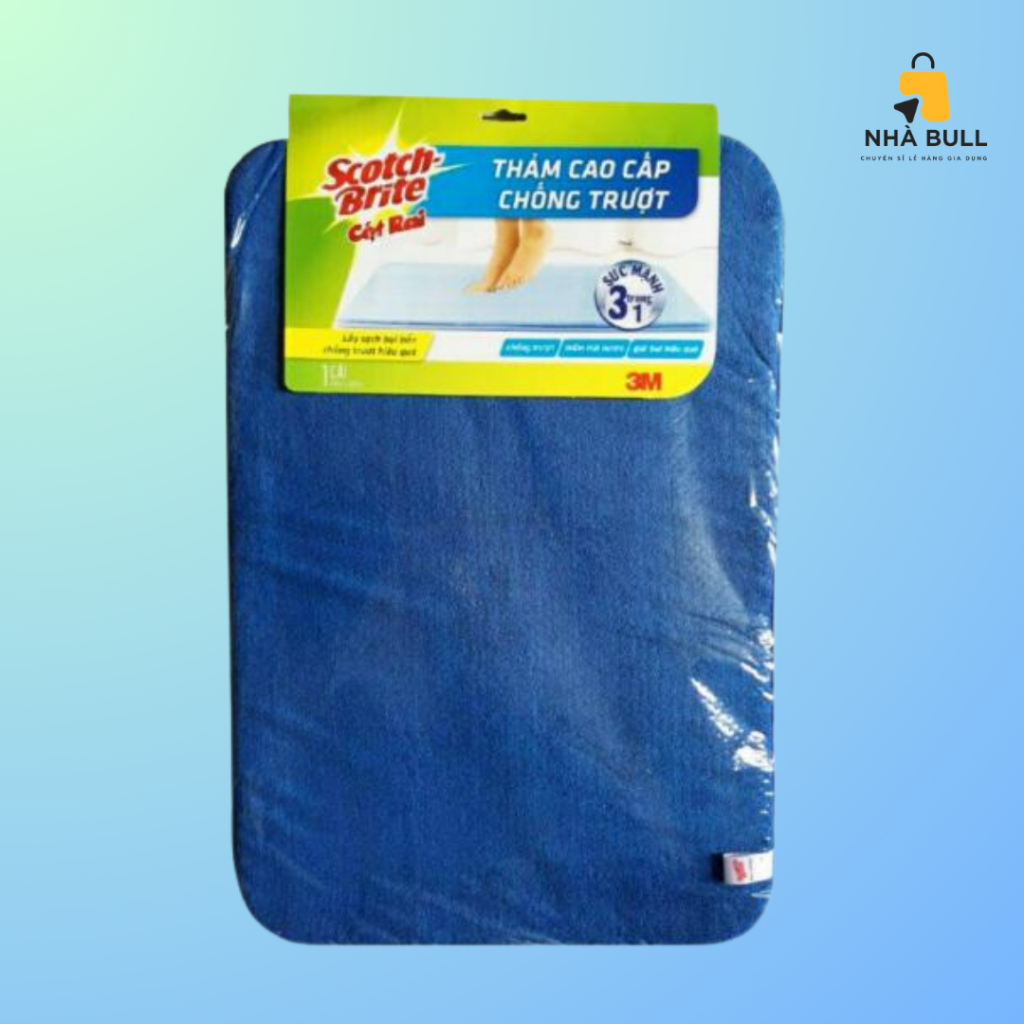 Thảm Lau Chân Chống Trượt Microfiber Scotch-Brite 3M 40x60cm - Siêu Thấm Hút, Nhanh Khô, Giặt Máy Được | BigBuy360 - bigbuy360.vn