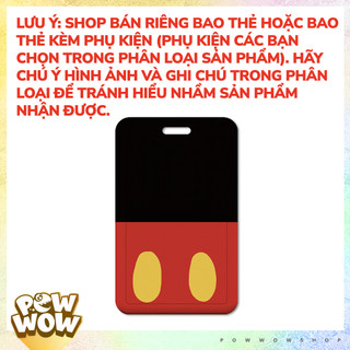 Bao Đựng Thẻ Nhân Viên Nhựa ABS Phong Cách Nhân Vật Hoạt Hình Đáng Yêu Cute Mick & Minnie