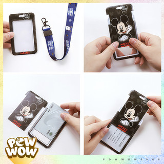 Bao Đựng Thẻ Nhân Viên Nhựa ABS Phong Cách Nhân Vật Hoạt Hình Đáng Yêu Cute Mick & Minnie