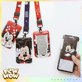 Bao Đựng Thẻ Nhân Viên Nhựa ABS Phong Cách Nhân Vật Hoạt Hình Đáng Yêu Cute Mick & Minnie