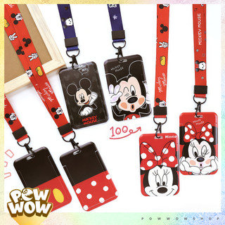Bao Đựng Thẻ Nhân Viên Nhựa ABS Phong Cách Nhân Vật Hoạt Hình Đáng Yêu Cute Mick & Minnie
