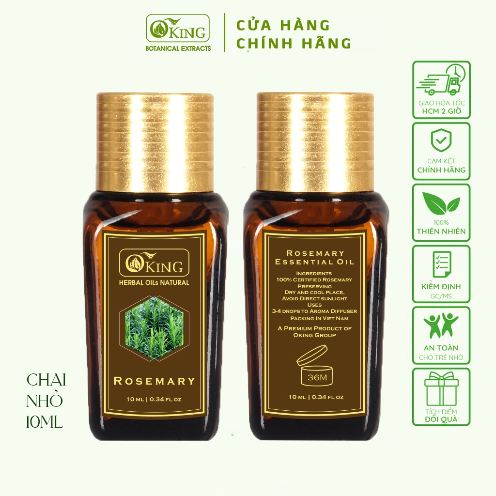 Tinh dầu Hương thảo nguyên chất đuổi muỗi (10ml) | Oking Việt Nam
