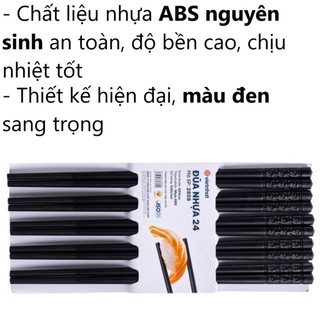 Đũa nhựa Việt Nhật 24cm, Đũa nhựa ABS cao cấp an toàn bền đẹp, Đồ dùng nhà hàng quán ăn 2858
