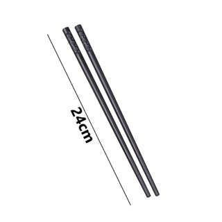 Vỉ 5 đôi đũa nhựa VIỆT NHẬT - Màu đen, chịu nhiệt, chống trơn, ăn cơm - 2858