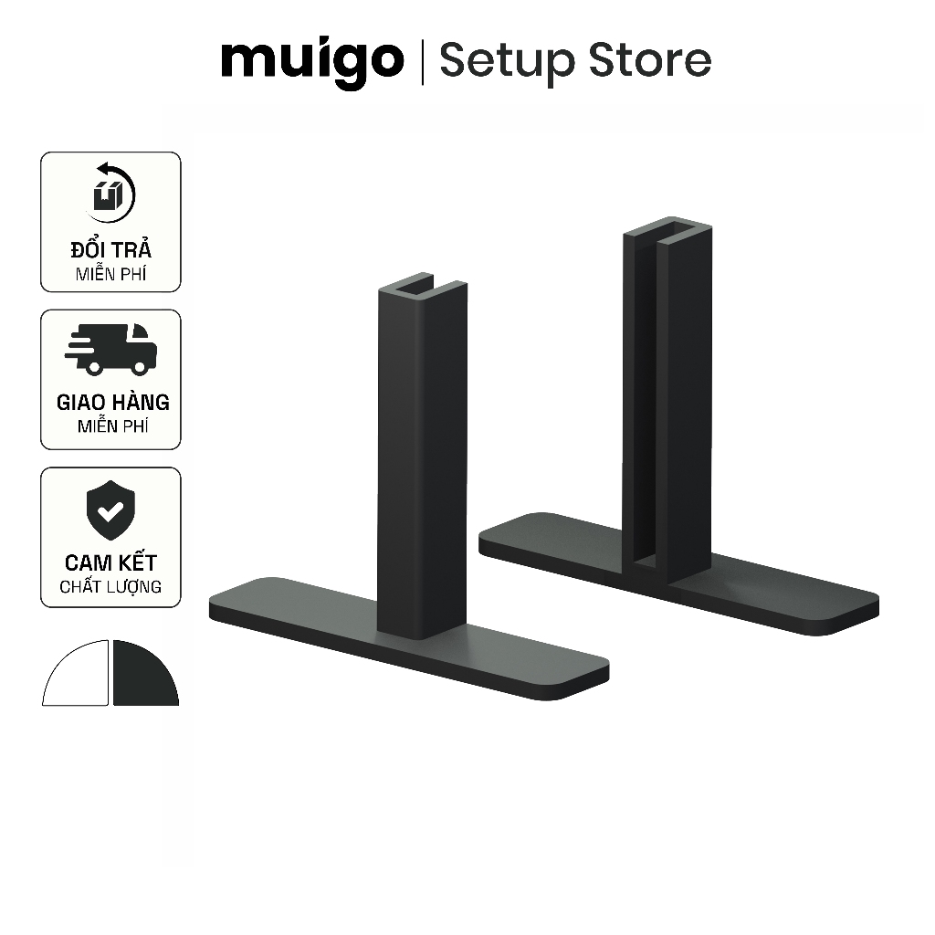 2 chân đế chữ T để bàn cho bảng Pegboard Lỗ Dọc | Phụ Kiện Pegboard Đa Năng