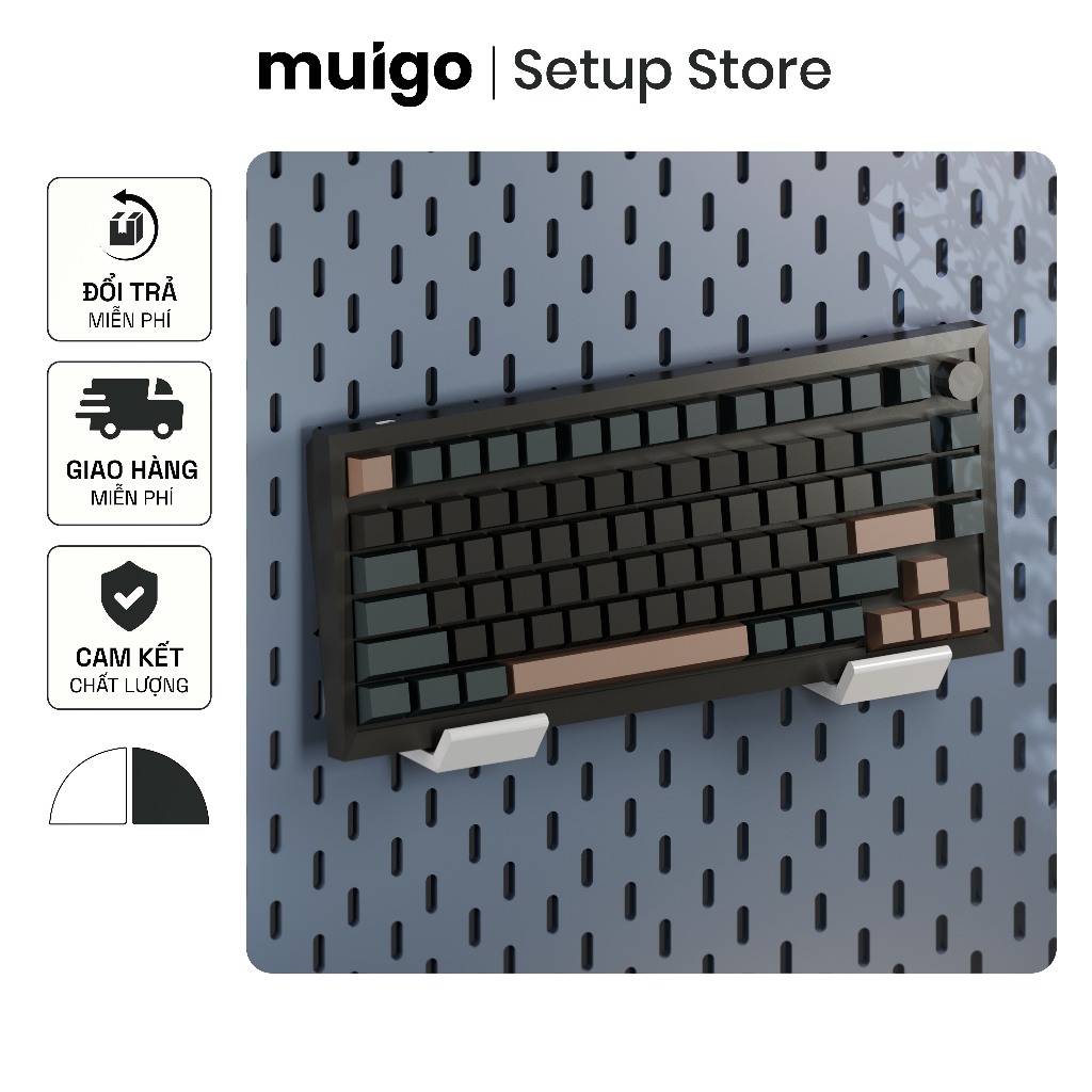 Cặp giá đỡ Bàn phím cơ | Nintendo Switch cho bảng Pegboard Lỗ Dọc | Phụ Kiện Pegboard Đa Năng
