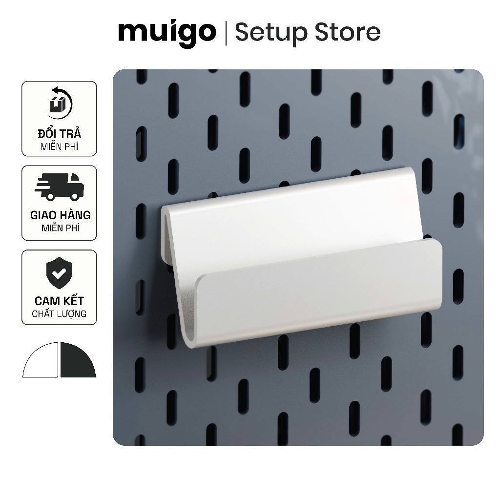 Giá đỡ đa năng, đỡ điện thoại, Ipad cho bảng Lỗ Dọc | Phụ Kiện Pegboard Đa Năng