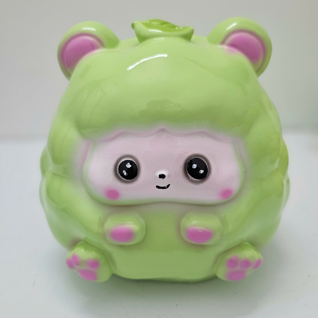 Heo Đất Lợn Đất Cừu Lá lỗ tròn đáng yêu cute Ống heo tiết kiệm tiền,trang trí,quà tặng