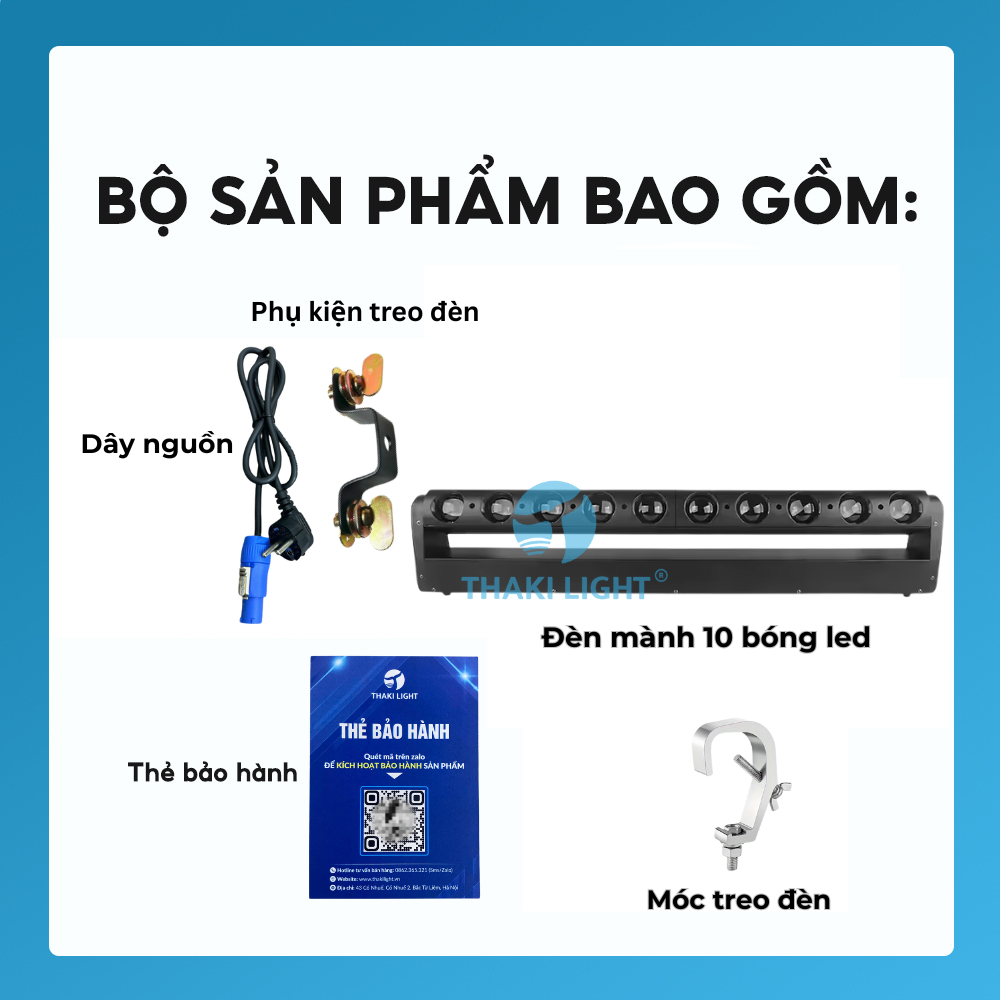 Đánh Giá Đèn Mành LED 10 Bóng THAKI LIGHT Quay 180 Độ