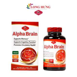 Viên uống Olympian Labs Alpha Brain hỗ trợ tăng cường tuần hoàn não (60 viên)