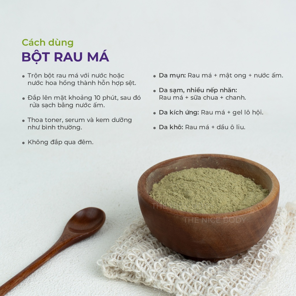 Bột Rau Má Jade&Leaf Cao Cấp, Đắp Mặt Tắm Trắng Hữu Cơ Nguyên Chất, An Toàn Cho Da Nhạy Cảm