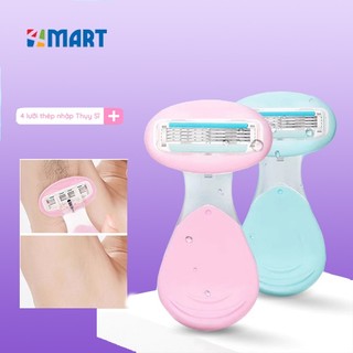 Dao cạo nữ, dao cạo bikini Venus spa 4 blades, cạo lông nách, lông tay chân, cạo lông nữ với lưỡi dao cạo lông kép.